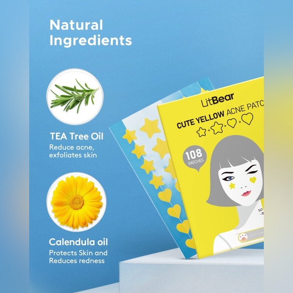 Hydrocolloid Patches Face Zit Acne Dots, Tea Tree Oil + Centella Oil, 108 Count - Picture 11 of 13